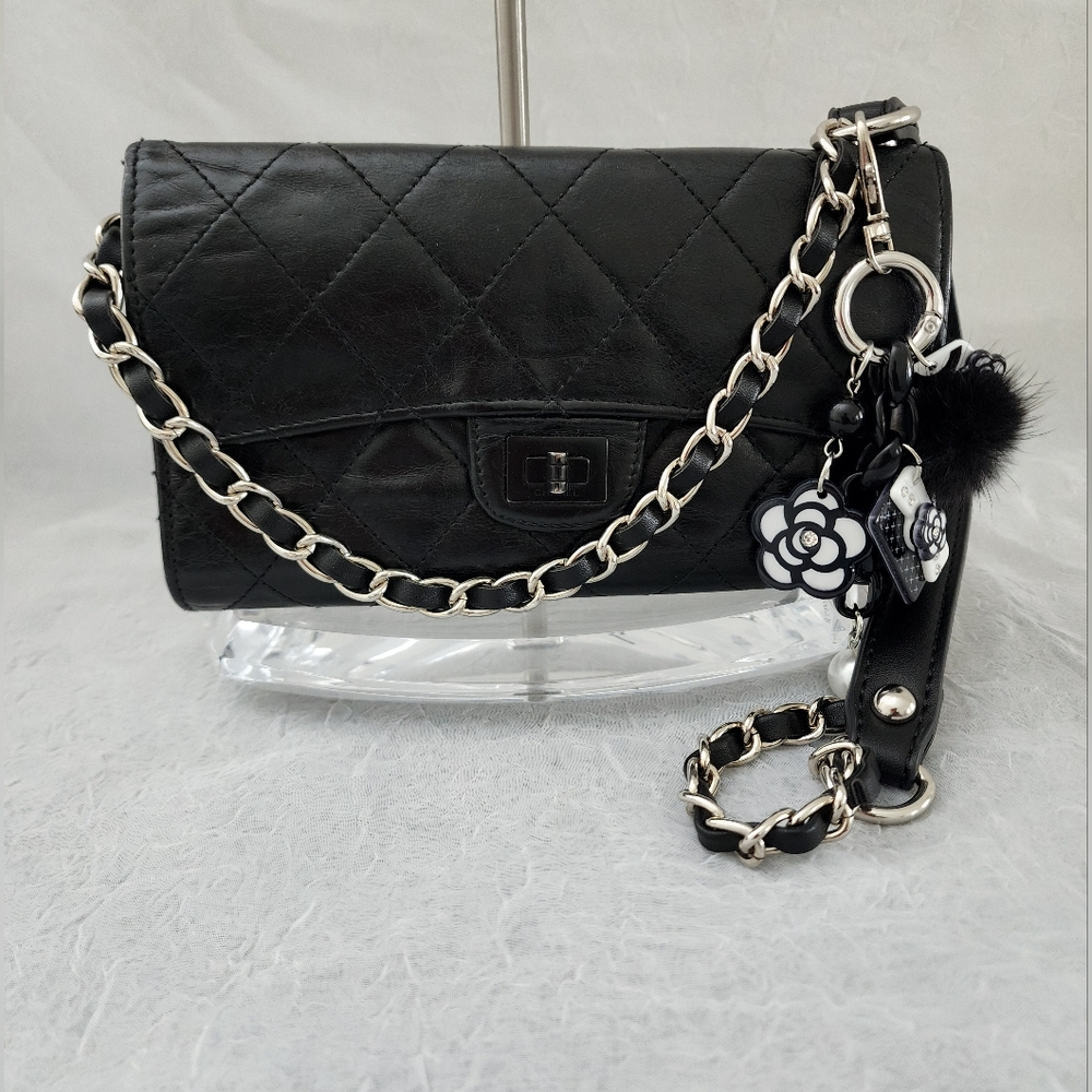 Auth Chanel Black Woc
